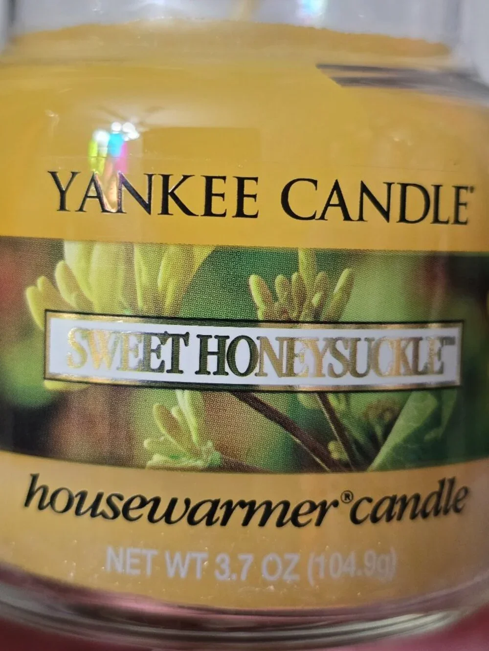 Yankee Candle Sweet Honeysuckle 3.7 oz Jar Housewarmer Small Gift Retired Design